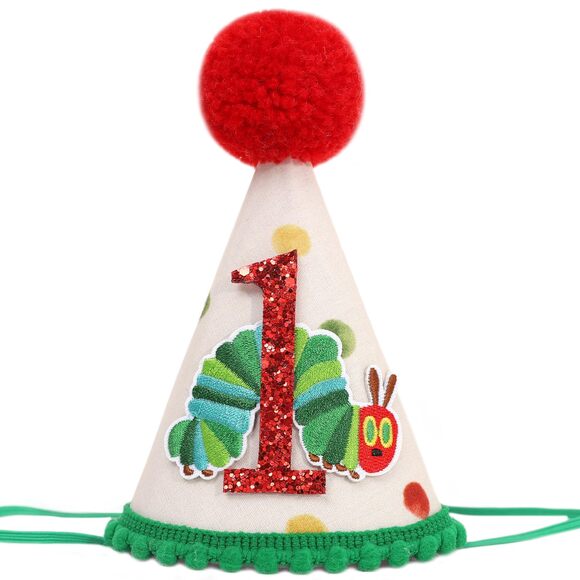 Accessories - 4329 Hungry Caterpillar 1st Birthday Hat - Eric Carle Inspired Baby Crown